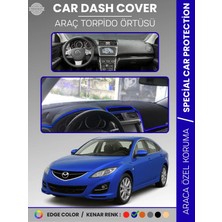 E-BİZ Mazda 6 (2007-2013) Torpido Örtüsü Panel Halısı Koruma Torpido Koruma Araca Özel Kaymaz Kolay Montaj