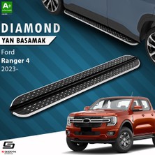 S-Dizayn Ford Ranger 4 Diamond Krom Yan Basamak 203 cm 2023 Üzeri A+ Kalite