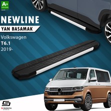 S-Dizayn Vw Transporter T6.1 Kısa Şase Newline Aluminyum Yan Basamak 213 cm 2019-2025 A+ Kalite