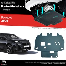 S-Dizayn Peugeot 3008 Çelik Karter Muhafaza Koruma 2024 Üzeri A+ Kalite