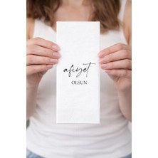 Afiyet Olsun El Yazılı Baskılı Peçete 20 Adet