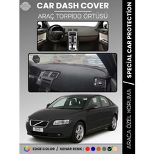 E-BİZ Volvo S40 (2008-2012) Torpido Örtüsü Ön Göğüs Koruma Torpido Koruma Tam Uyum Araca Özel Uv Koruma