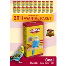 Bird Food Energy Goal Muhabbet Kuşu Yemi/gs 250 G - 20 Adet