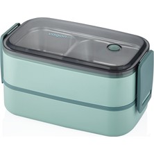  vagon çelik beslenme kutusu lunch box paslanmaz 1400 ml bl50002-2 (karışık renk 1 adet)