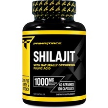 Primaforce Shilajit 120 Capsules (1000MG) - With Naturally Occurring Fulvic Acid, 60 Servings.