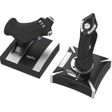 CoverZone Flight Stick Uçuş Simülasyon Kontrolcüsü, Joystick ve Throttle Ünitesi, Pc Ps4 Xbox One/series Uyumlu, 7 Eksen 2 Pov 16 Tuşlu, Key Mapping Destekli | Pxn 2119 Pro