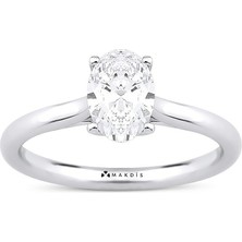 Makdis Pırlanta 1.10 Karat Oval Tektaş Pırlanta Yüzük