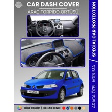 E-BİZ Renault Megane 2 Navigasyonlu Büyük Ekran (2003-2009) Torpido Örtüsü Ön Göğüs Halı Torpido Koruma