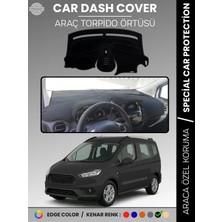 E-BİZ Ford Courier (2020+) Torpido Örtüsü Ön Göğüs Torpido Koruma Tam Uyum Çatlamayı Önler Kolay Montaj