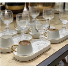 Yumuk Shop Lüks Sunumlu 6 Kişilik Kahve Fincan Takımı 90 ml