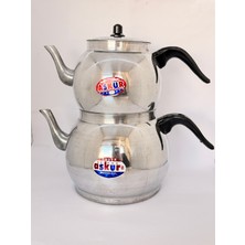 PremiumPort Modern Yuvarlak Hatlı Alüminyum Çaydanlık Takımı, Şıklık ve Fonksiyonellik