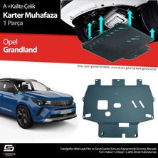 S-Dizayn Opel Grandland Çelik Karter Muhafaza Koruma 2024 Üzeri A+ Kalite