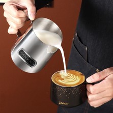 PremiumPort Paslanmaz Çelik 500 ml Pitcher, Kahve ve Süt Köpürtme Potu