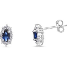 Makdis Pırlanta 0.70 Karat Safir Pırlanta Küpe