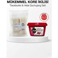 Haepyo Tteokbokki Kore Pirinç Keki 1 kg ve Helal Gochujang 500 gr Set