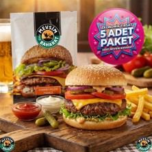 Dört Mevsim Baharat Hamburger Harcı (5 Adet x 100GR) – Lezzetli Ev Yapımı Hamburger Köfte Harç