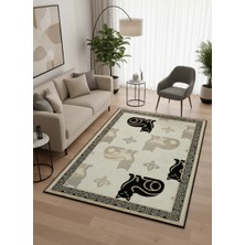 İstinye Halı Arte KD015 Kedi Desenli Pati Dostu Hayvanseverler Için Dekoratif Halı