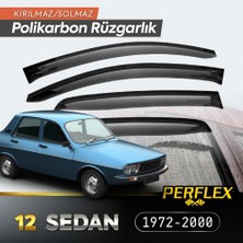 Ett Renault 12 Sedan 1972-2000 Cam Rüzgarlığı V2 Mugen