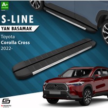 S-Dizayn Toyota Corolla Cross S-Line Krom Yan Basamak 183 cm 2022 Üzeri