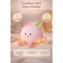 FaroxTech Sevimli Şeftali Çocuk Gece Lambası - Yumuşak Bpa Free Malzeme , Göz Yormayan LED Işık
