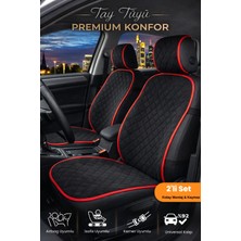 E-BİZ Oto Koltuk Kılıfı Tay Tüyü Tam Koruma Minder 2'li Ön – Terletmez,kaymaz,su Geçirmez,airbag Uyumlu