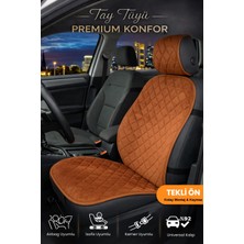 E-BİZ Oto Koltuk Kılıfı Tay Tüyü 4 Katmanlı Minder Tekli Ön – Terletmez,kaymaz,su Geçirmez,airbag Uyumlu