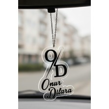 Kişiye Özel Siyah Dikiz Aynası Süsü, Araba Iç Aksesuar, Sevgili Hediye