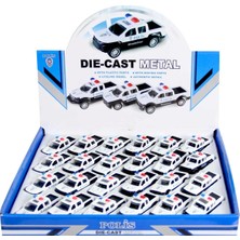 Şirin Toys Çek Bırak Metal Polis Pickup Aracı - 1  Adet Fiyatıdır