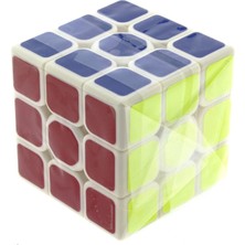MEGA Beyaz Zemin Üzeri Renkli Zeka Küpü 3X3X3-5,5 Cm 