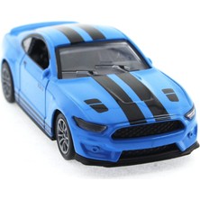 MEGA Die Cast Çek Bırak Metal Mavi Spor Araba