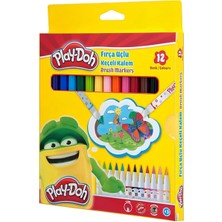 Play-Doh Fırça Uçlu Keçeli Kalem 12'li