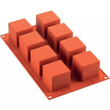 Silikomart Pasta Kek Kalıbı Küp Cube SF104 50X50X50 mm - SF104