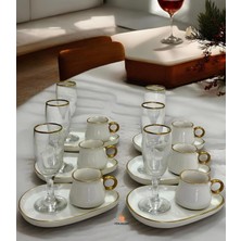 Yumuk Shop Damla Sunumlu 6 Kişilik Kahve Fincan Takımı 90 ml