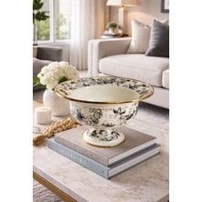 Dream Home Elegance Acar Scottısh Garden Emaye Büyük Meyvelik Çap 28CM Yükseklik 16CM