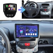 Peugeot 107 Android Multimedya Sistemi 4-64 Cadence R18 (2007-2013) Ön Kayıt Kamera Hediyeli
