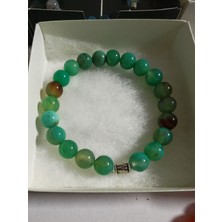 Mihrim Naturel Akik Bileklik- Nazar Stres Için Akik Doğaltaş Bileklik