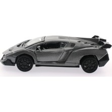 MEGA Çek Bırak Gri  Metal Spor Araba SL6607B