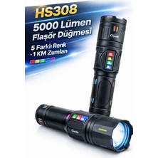Hasuba HS308 Çok Fonksiyonlu El Feneri - 5000 Lümen