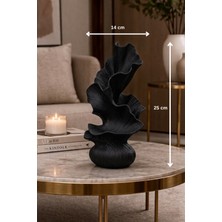 Layer One Mercan Formlu Dokulu Dekoratif Biblo - 25 cm