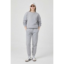 Segnante Kadın 3 Iplik Lastikli Eşofman Takımı Gri