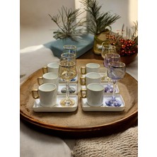 Yumuk Shop Alya Serisi 6 Kişilik Kahve Fincan Takımı 90 ml