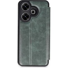 Prativas Redmi 13 4g Kılıf Flip Cover - Koyu Yeşil