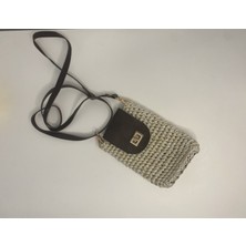 Atlasın Evreni Telefon Çantası Bej - Standart