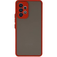 Prativas Galaxy A73 5g Kılıf Montreal Silikon Kapak - Kırmızı