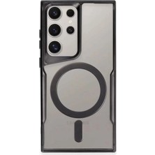 Prativas Galaxy S23 Kılıf Boyi Magsafe Silikon Kapak - Siyah