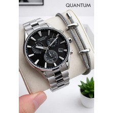 Quantum Sapphire Camlı Italyan Bileklik Hediyeli 2 Yıl Garantili 10 Atm Erkek Kol Saati 1193.350