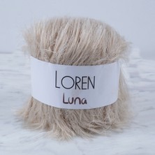 Pileli Store Loren Luna Tavşan Tüyü Açık Bej El Örgü Ipi - R084 - 34007