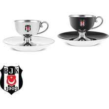 Karaca x Beşiktaş Lisanslı 2 Kişilik Kahve Fincan Takımı 80 ml