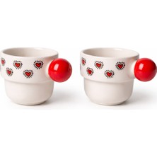 Ecrou 3 Kalp Kovan Kırmızı Sap Kupa