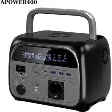 Ortec AP400 600W - 10800MAH - 345WH Kapasite Lifepo4 Taşınabilir Güç Istasyonu, Güç Kaynağı, Güneş Paneli ile Şarj Desteği